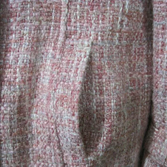 Guess Pink Women’s Knit Nylon Acrylic Cotton Button Mid-Length Coat Size Large - Picture 8 of 10